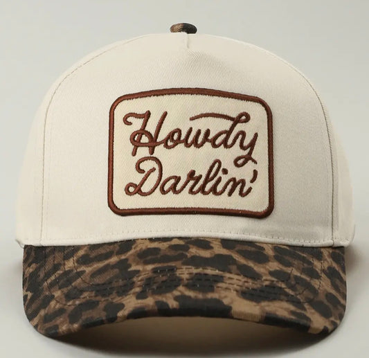 Howdy Darlin Cheetah Snapback (Preorder)