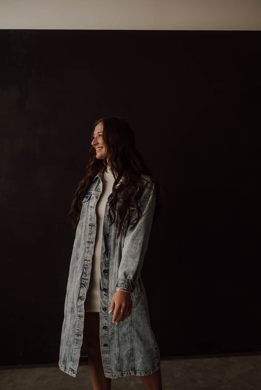 Denim Trench Coat