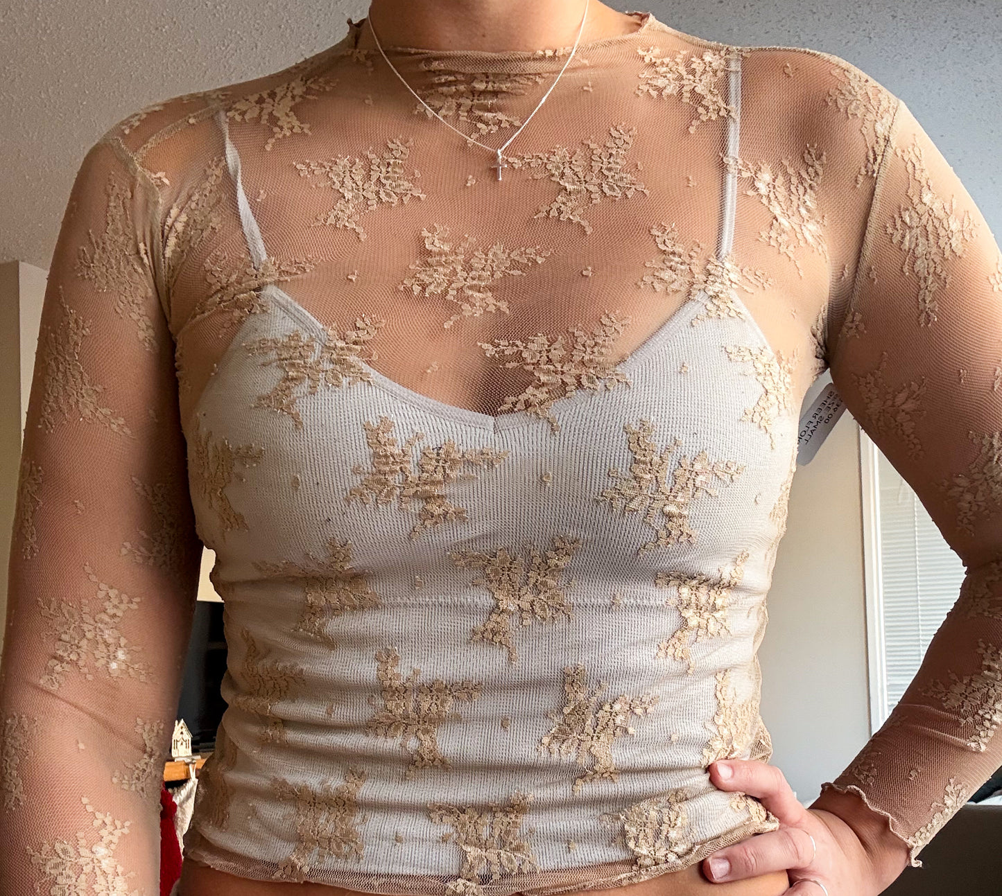 Sheer Floral Longsleeve