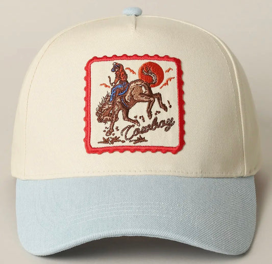 Cowboy Post Stamp Trucker Hat (Preorder)