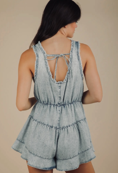 Denim Romper